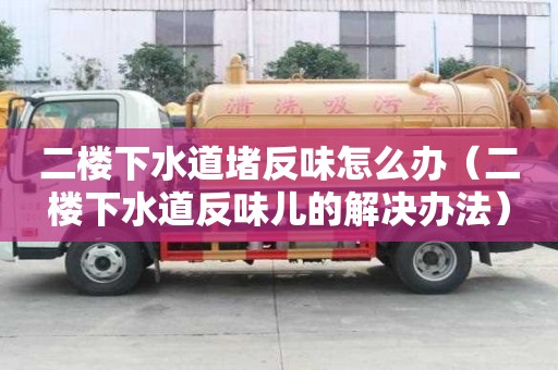 二樓下水道堵反味怎么辦（二樓下水道反味兒的解決辦法）