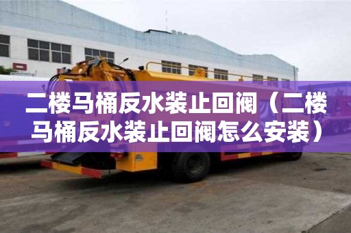 二樓馬桶反水裝止回閥（二樓馬桶反水裝止回閥怎么安裝）