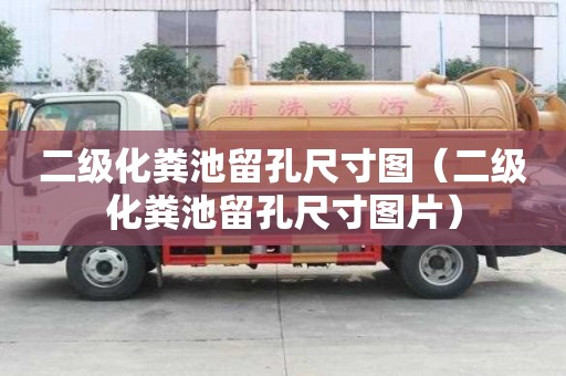 二級化糞池留孔尺寸圖（二級化糞池留孔尺寸圖片）
