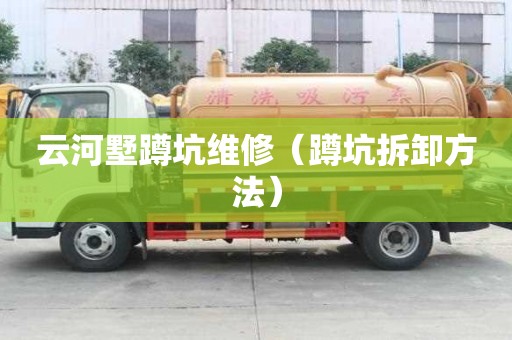 云河墅蹲坑維修（蹲坑拆卸方法）