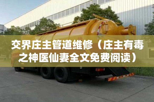 交界莊主管道維修（莊主有毒之神醫(yī)仙妻全文免費(fèi)閱讀）