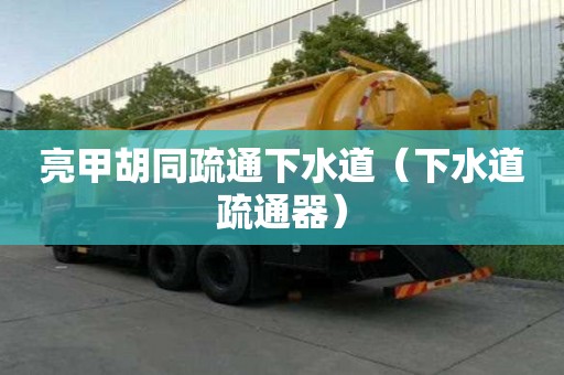 亮甲胡同疏通下水道（下水道疏通器）