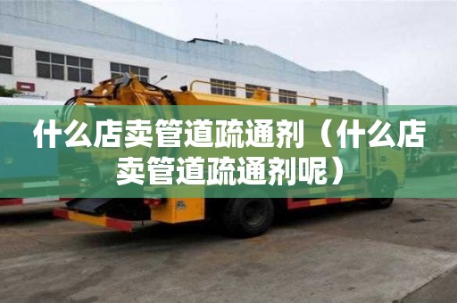 什么店賣管道疏通劑（什么店賣管道疏通劑呢）