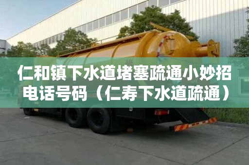 仁和鎮(zhèn)下水道堵塞疏通小妙招電話號碼（仁壽下水道疏通）