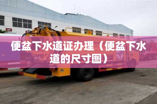 便盆下水道證辦理（便盆下水道的尺寸圖）