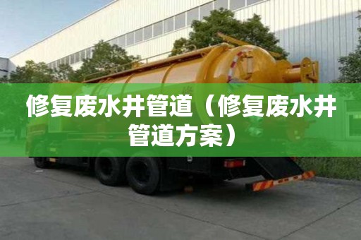 修復廢水井管道（修復廢水井管道方案）