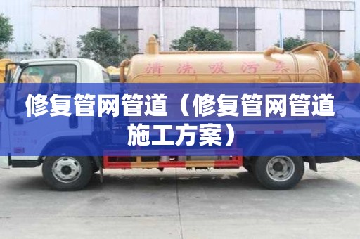 修復管網管道（修復管網管道施工方案）