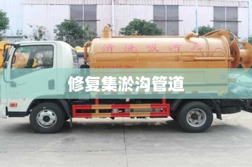 修復集淤溝管道