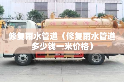修復雨水管道（修復雨水管道多少錢一米價格）