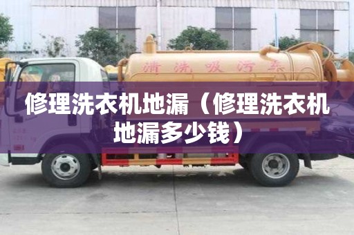 修理洗衣機地漏（修理洗衣機地漏多少錢）
