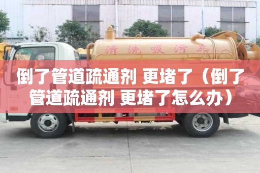 倒了管道疏通劑 更堵了（倒了管道疏通劑 更堵了怎么辦）