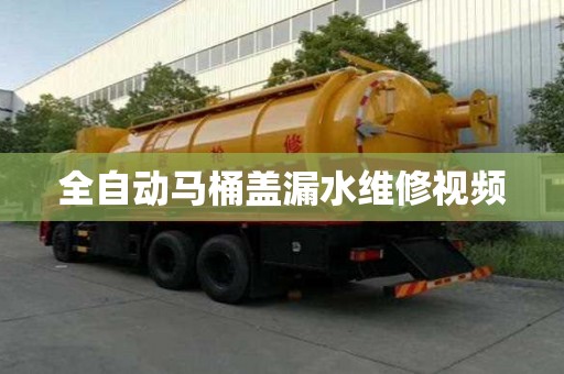 全自動馬桶蓋漏水維修視頻 全自動馬桶蓋漏水維修視頻