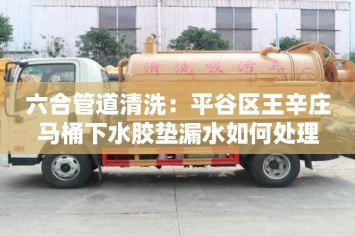 六合管道清洗：平谷區(qū)王辛莊馬桶下水膠墊漏水如何處理