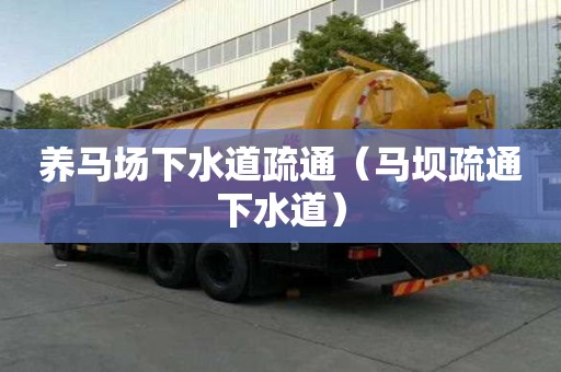 養馬場下水道疏通（馬壩疏通下水道）