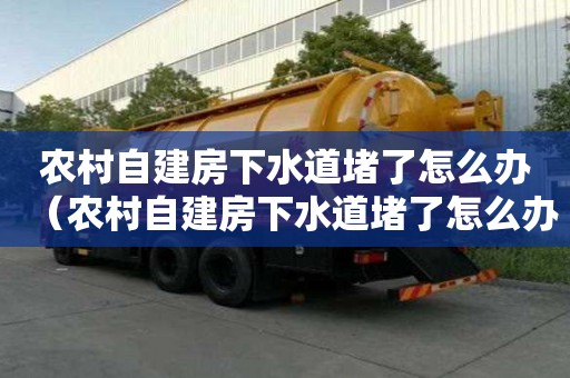 農村自建房下水道堵了怎么辦（農村自建房下水道堵了怎么辦視頻）