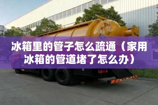 冰箱里的管子怎么疏通（家用冰箱的管道堵了怎么辦）
