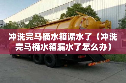 沖洗完馬桶水箱漏水了（沖洗完馬桶水箱漏水了怎么辦）