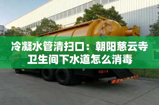 冷凝水管清掃口：朝陽慈云寺衛(wèi)生間下水道怎么消毒