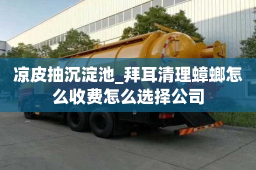涼皮抽沉淀池_拜耳清理蟑螂怎么收費怎么選擇公司