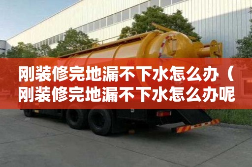 剛裝修完地漏不下水怎么辦（剛裝修完地漏不下水怎么辦呢）