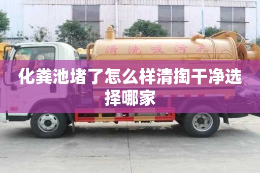 化糞池堵了怎么樣清掏干凈選擇哪家