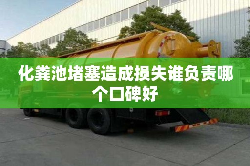 化糞池堵塞造成損失誰負責哪個口碑好
