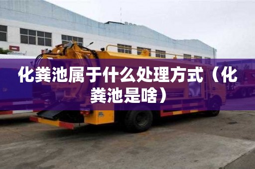 化糞池屬于什么處理方式（化糞池是啥）
