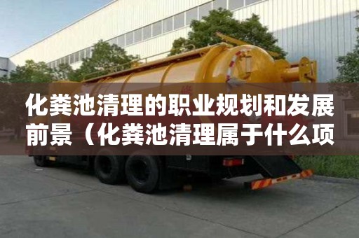 化糞池清理的職業規劃和發展前景（化糞池清理屬于什么項目）
