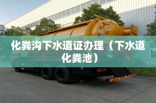 化糞溝下水道證辦理（下水道 化糞池）