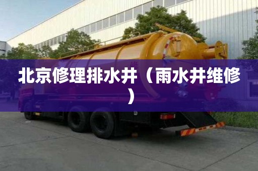 北京修理排水井（雨水井維修）