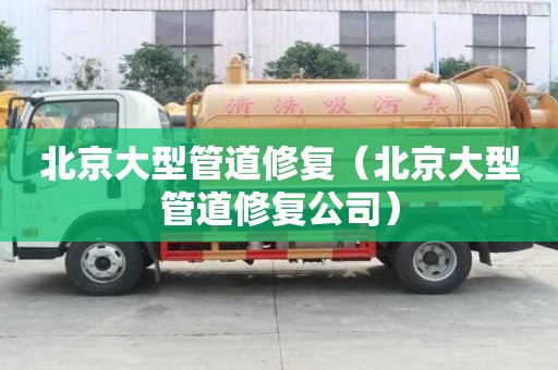 北京大型管道修復(fù)（北京大型管道修復(fù)公司）