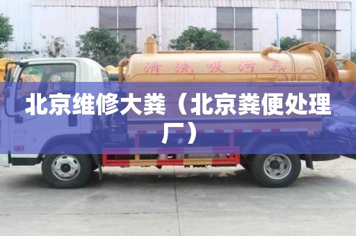 北京維修大糞（北京糞便處理廠）