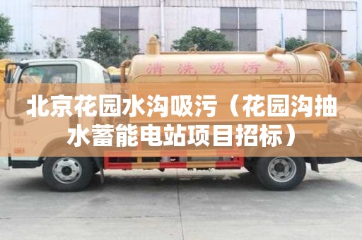 北京花園水溝吸污（花園溝抽水蓄能電站項目招標）