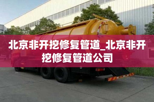 北京非開挖修復管道_北京非開挖修復管道公司