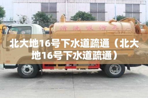 北大地16號下水道疏通（北大地16號下水道疏通）