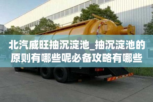 北汽威旺抽沉淀池_抽沉淀池的原則有哪些呢必備攻略有哪些