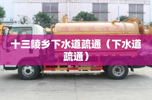 十三陵鄉下水道疏通（下水道疏通）