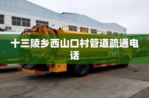 十三陵鄉(xiāng)西山口村管道疏通電話