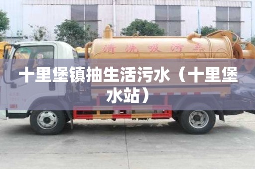 十里堡鎮(zhèn)抽生活污水（十里堡水站）