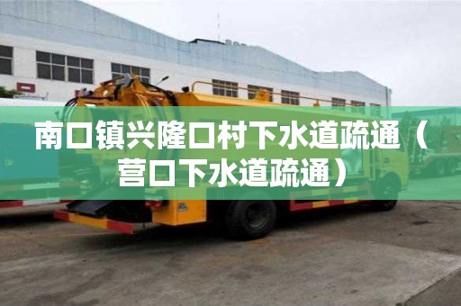 南口鎮(zhèn)興隆口村下水道疏通（營口下水道疏通）