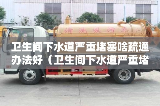 衛生間下水道嚴重堵塞啥疏通辦法好（衛生間下水道嚴重堵塞啥疏通辦法好呢）