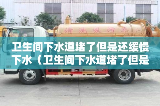 衛生間下水道堵了但是還緩慢下水（衛生間下水道堵了但是還緩慢下水怎么辦）