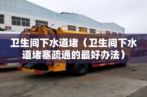 衛生間下水道堵（衛生間下水道堵塞疏通的最好辦法）