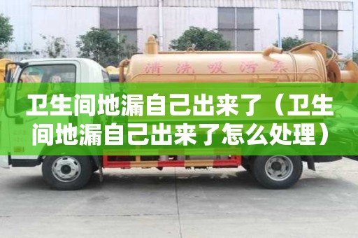 衛生間地漏自己出來了（衛生間地漏自己出來了怎么處理）