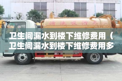 衛(wèi)生間漏水到樓下維修費用（衛(wèi)生間漏水到樓下維修費用多少錢）