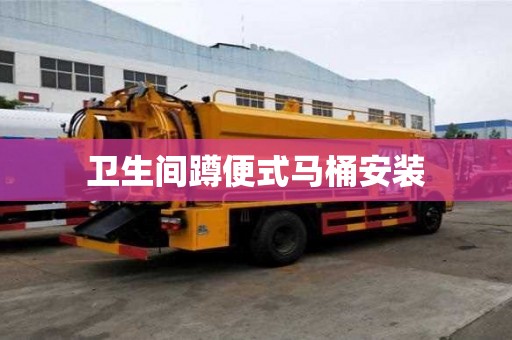 衛(wèi)生間蹲便式馬桶安裝