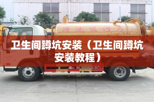 衛(wèi)生間蹲坑安裝（衛(wèi)生間蹲坑安裝教程）