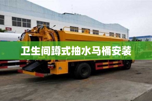 衛生間蹲式抽水馬桶安裝