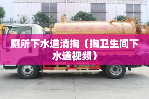 廁所下水道清掏（掏衛生間下水道視頻）