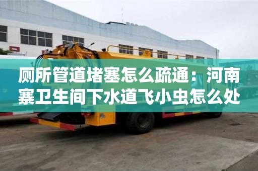 廁所管道堵塞怎么疏通：河南寨衛生間下水道飛小蟲怎么處理